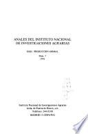 Anales del Instituto Nacional de Investigaciones Agrarias