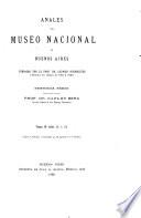 Anales del Museo Nacional de Buenos Aires