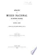 Anales del Museo Nacional de Ciencias Naturales Bernardino Rivadavia.