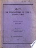 Anales del Observatorio de Marina de San Fernando