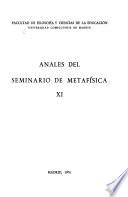 Anales del Seminario de Metafísica