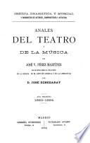 Anales del teatro y de la música