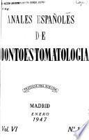 Anales espan(oles de odontoestomatologia