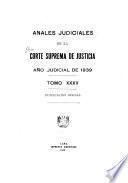 Anales judiciales de la Corte Suprema de Justicia de la República