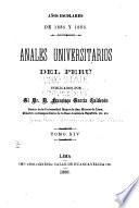 Anales universitarios del Perú