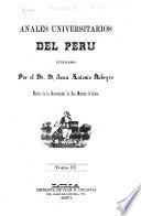 Anales universitarios del Perú