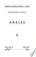 Anales - Uruguay. Consejo Nacional de Enseñanza Primaria y Normal