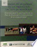 Analisis de la Cadena de Los Productos Lacteos en Honduras