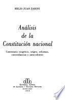 Análisis de la Constitución nacional