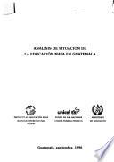 Análisis de situación de la educación Maya en Guatemala