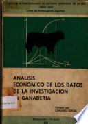 Analisis Economico de los Datos de la Investigacion en Ganaderia