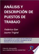 Análisis y descripción de puestos de trabajo