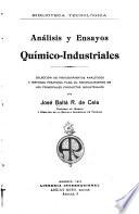 Análisis y ensayos químico-industriales