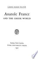 Anatole France and the Greek World