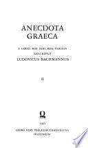 Anecdota Graeca