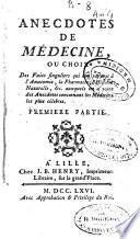 Anecdotes de médecine