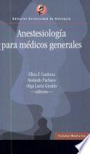 Anestesiología para médicos generales