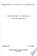 Aniversări culturale