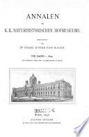 Annalen des Naturhistorischen Museums in Wien