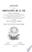 Annales de l'Association de la propagation de la foi