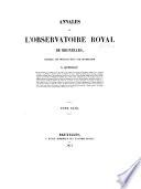 Annales de l'Observatoire royal de Bruxelles