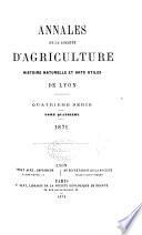 Annales de la Societe D'agriculture Histoire Naturelle et Arts Utiles de Lyon