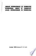 Annales internationales de criminologie