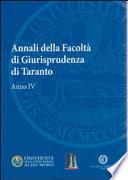 Annali della facoltà di giurisprudenza di Taranto