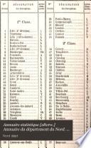 Annuaire statistique [afterw.] Annuaire du département du Nord. An xi-1890