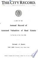 Annual Record of Assessed Valuation of Real Estate in the City of New York