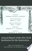 Annual Report and Documents of the New York Institution for the Instruction of the Deaf and Dumb