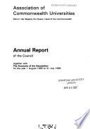 Annual Report of the Council Together with the Accounts of the Association