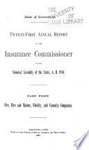 Annual Report of the Insurance Commissioner