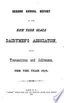 Annual Report of the New York State Dairymen's Association