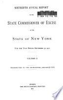 Annual Report of the State Commissioner of Excise