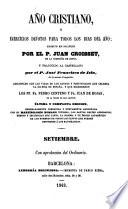 Año cristiano o Exercicios devotos para todos los dias del año: Septiembre (646 p.)