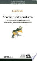 Anomia e individualismo