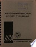 Antecedentes de Los Programas