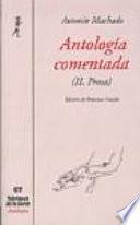 Antología comentada: Prosa