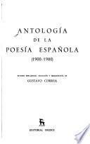 Antología de la poesía española (1900-1980)