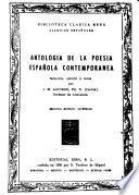 Antología de la poesía española contemporanea