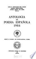 Antología de poesía española, 1984