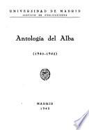 Antología del alba (1940-1942)