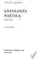 Antologia poetica (1924-1952).