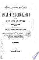 Anuario bibliográfico de la República Arjentina