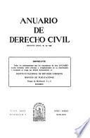 Anuario de derecho civil