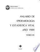 Anuario de epidemiologia y estadistica vital