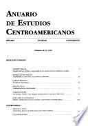 Anuario de estudios centroamericanos