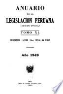 Anuario de la legislacion peruana