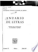 Anuario de letras
